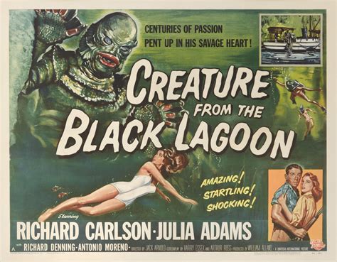 creature from the black lagoon original movie poster|creature from the black lagoon poster.